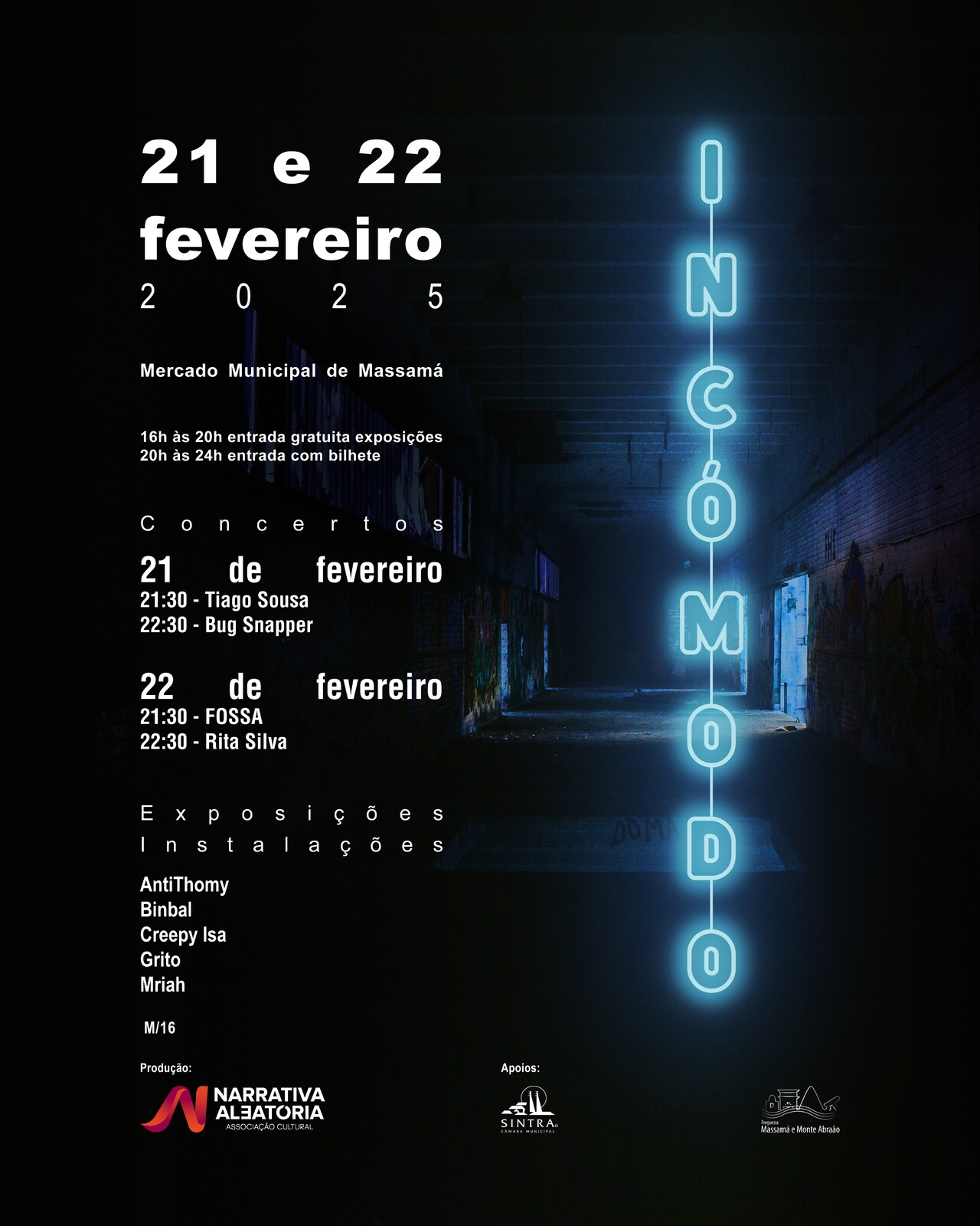 Mercado de Massamá é palco de INCÓMODO de 21 a 22 de fevereiro