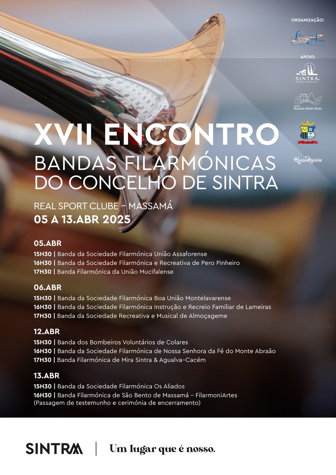 Encontro de Bandas Filarmónica de Sintra acontece em abril na nossa freguesia!