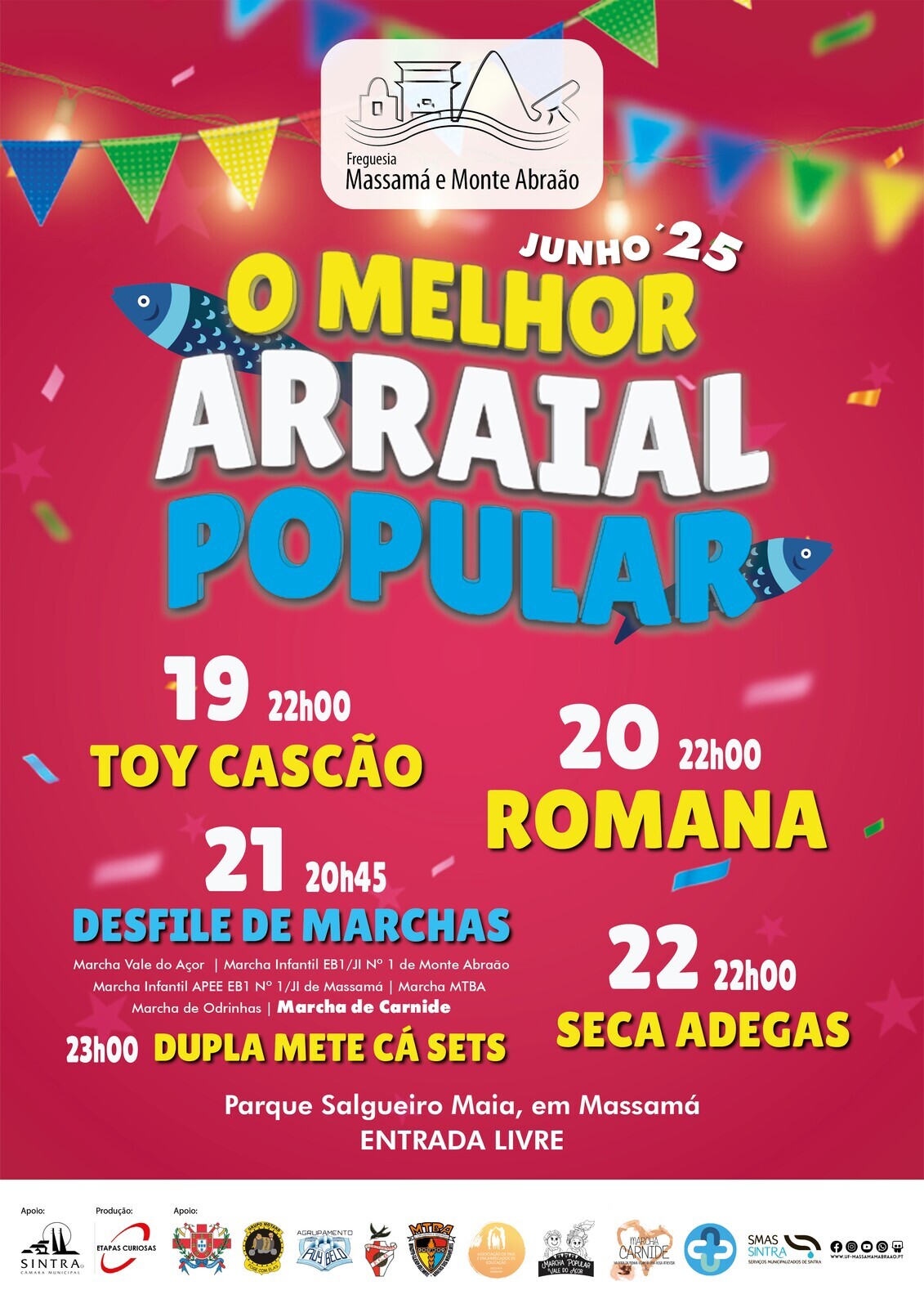 O Melhor Arraial Popular de Massamá e Monte Abraão está a chegar