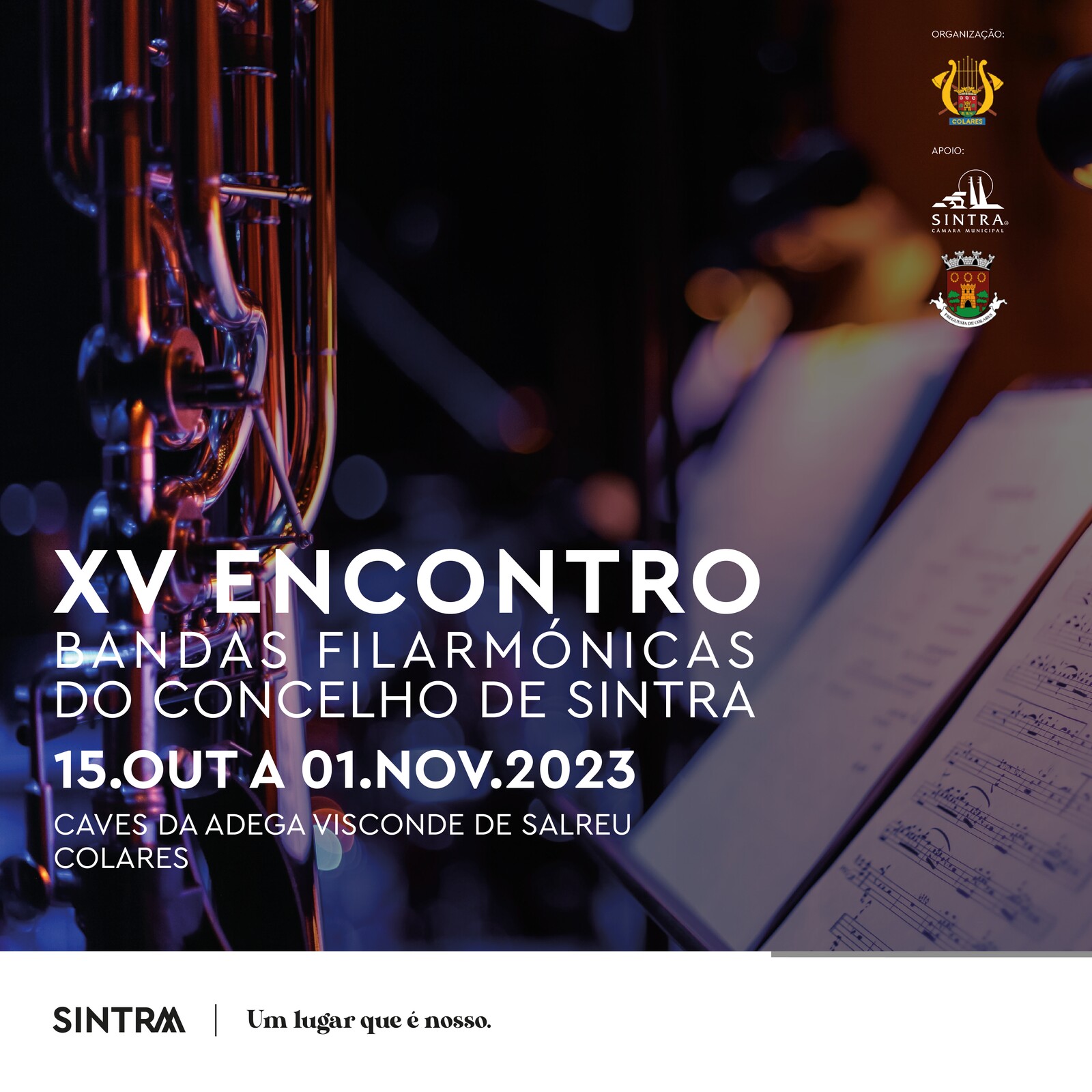 XV Encontro de Bandas Filarmónicas do Concelho de Sintra | Decorre nos dias 15, 22, 29 de outubro...