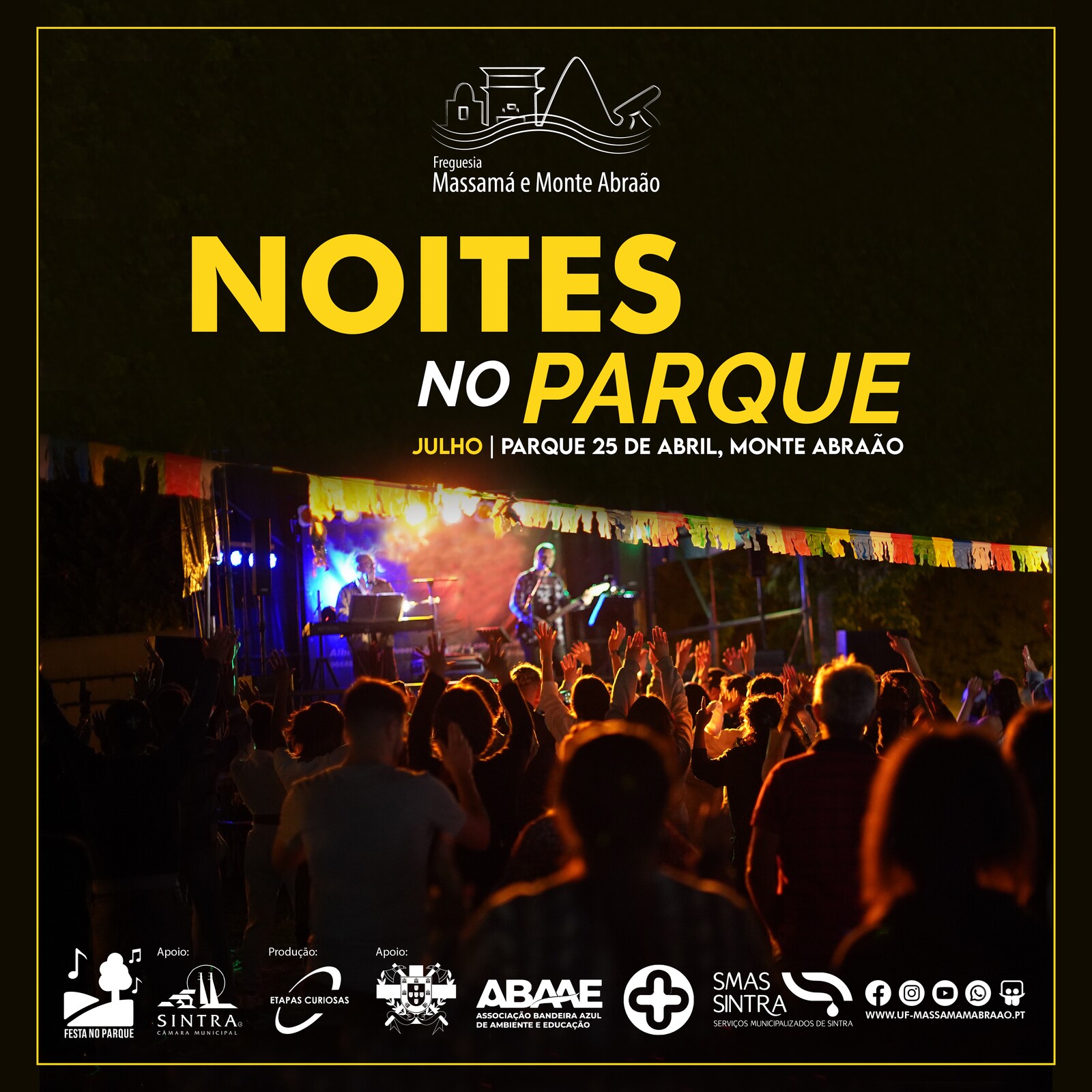 Noites no Parque de regresso de 17 a 21 de julho em Monte Abraão