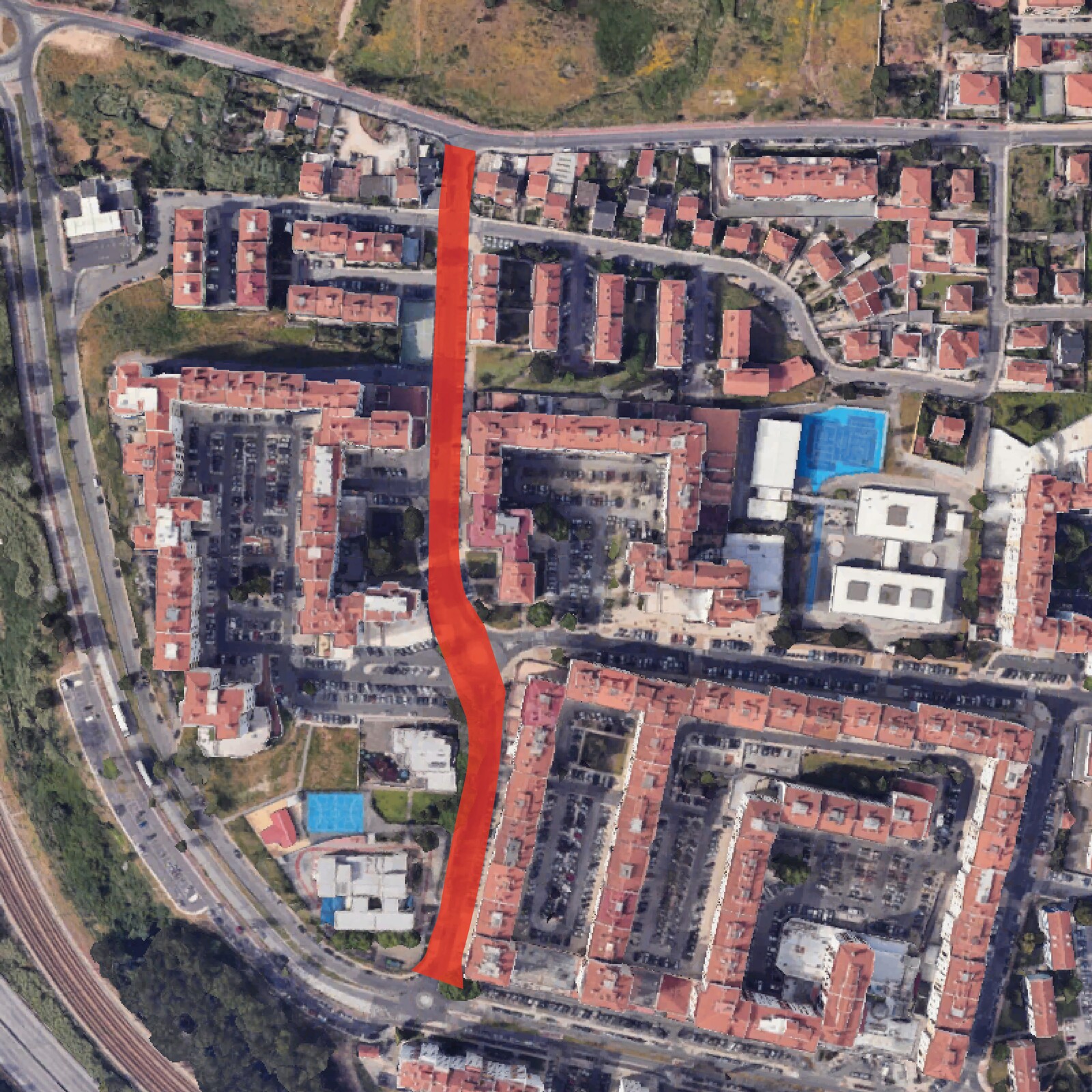 Requalificação dos pavimentos pedonais da Av. Aquilino Ribeiro, em Massamá