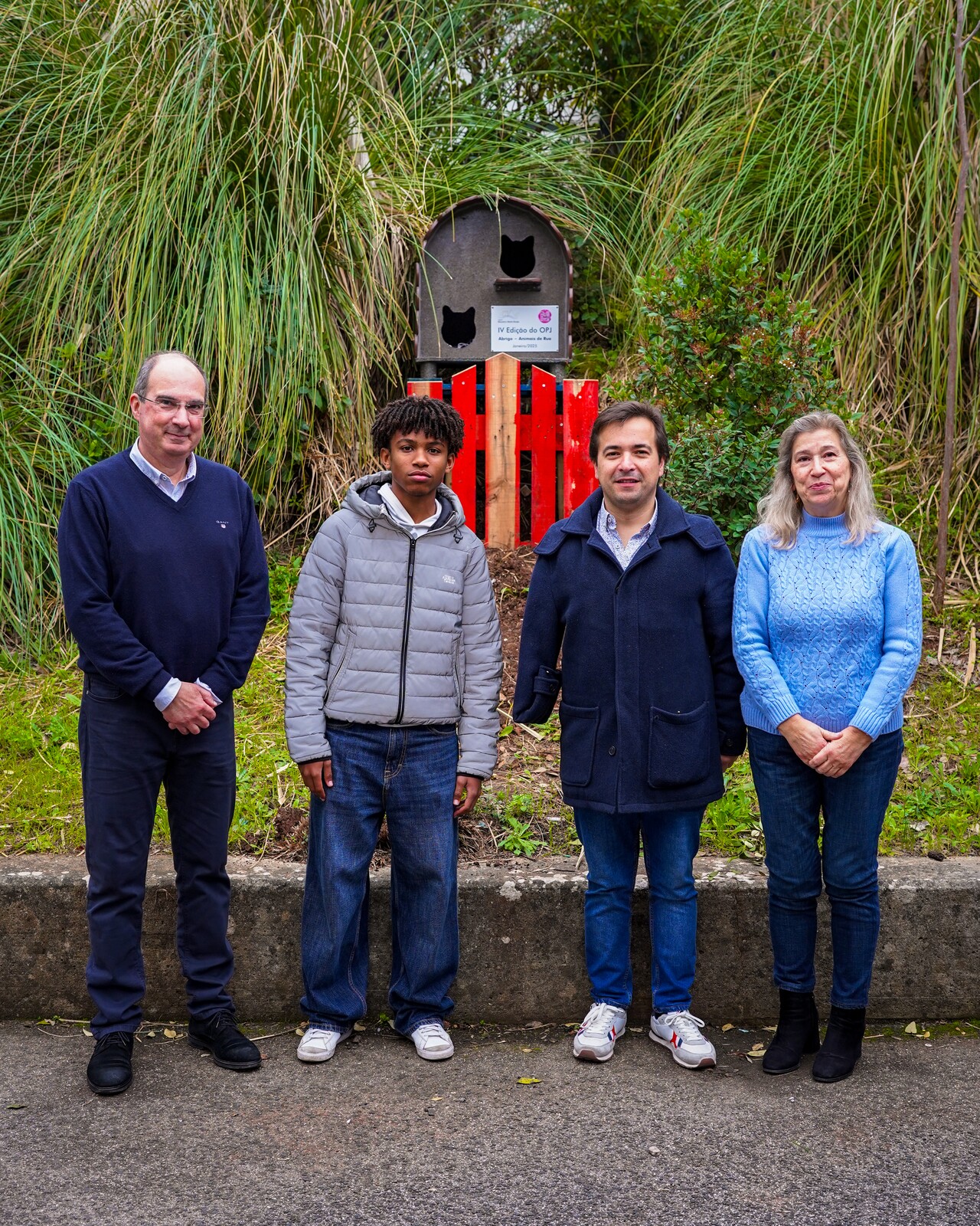 Inauguração dos abrigos para gatos