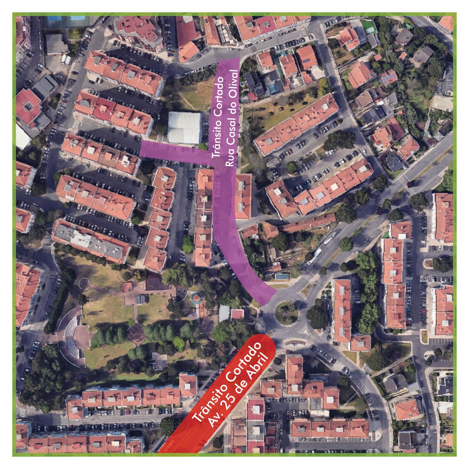 Corte de trânsito em Massamá