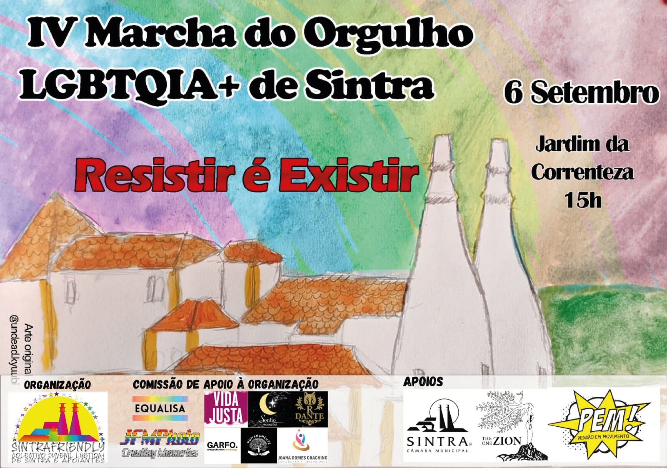 Sintra recebe a 4.ª Marcha do Orgulho LGBTIQA+ no dia 6 de setembro