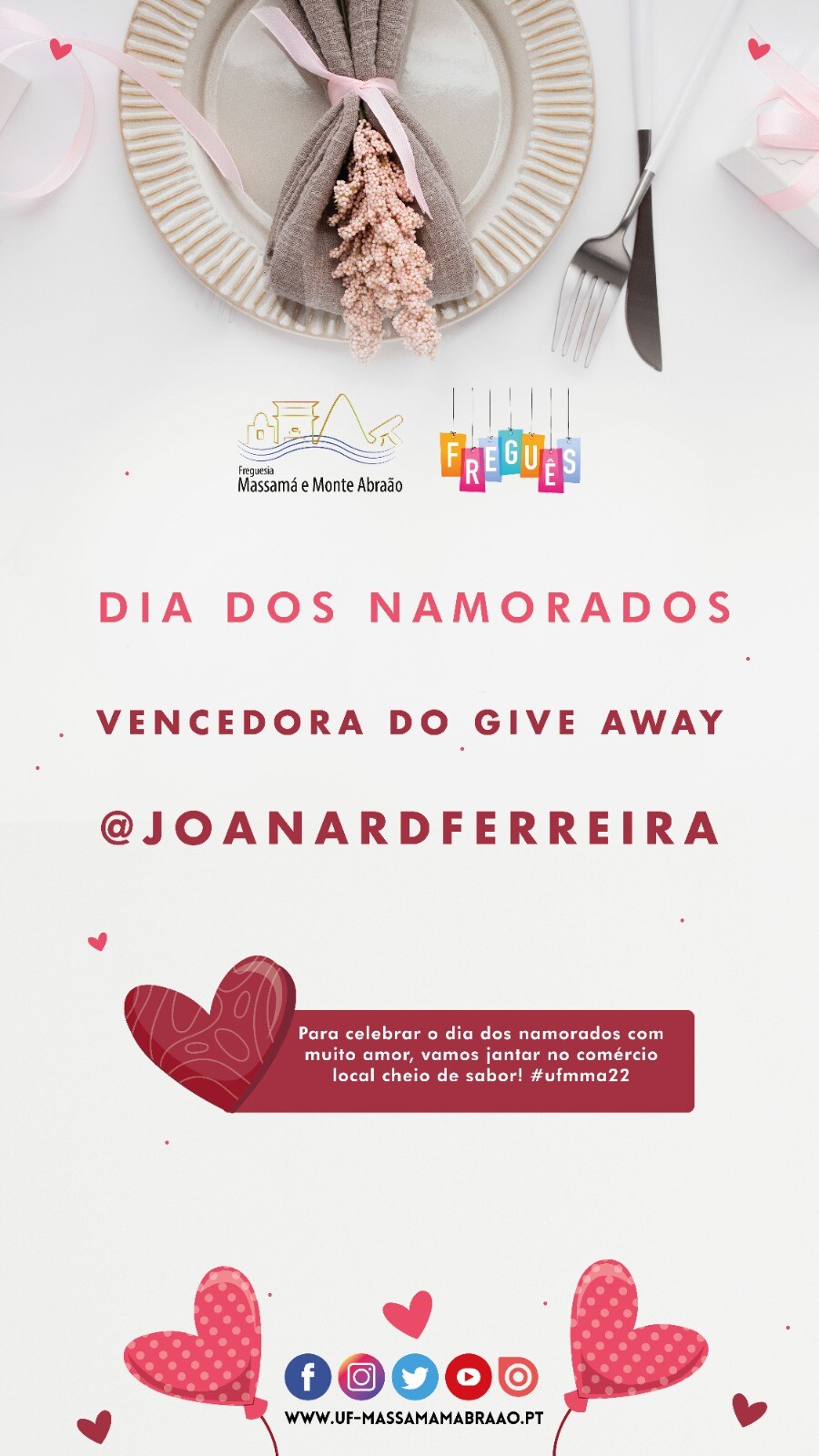 Giveaway Dia dos Namorados | Vencedor/a