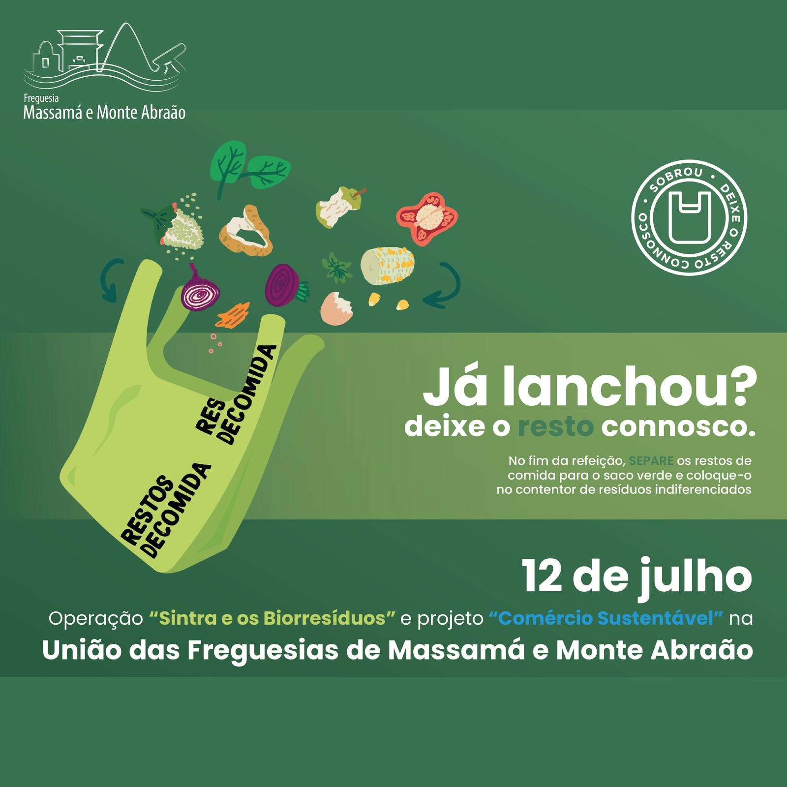 Atividade | SMAS de Sintra – Já lanchou? Deixe o resto connosco