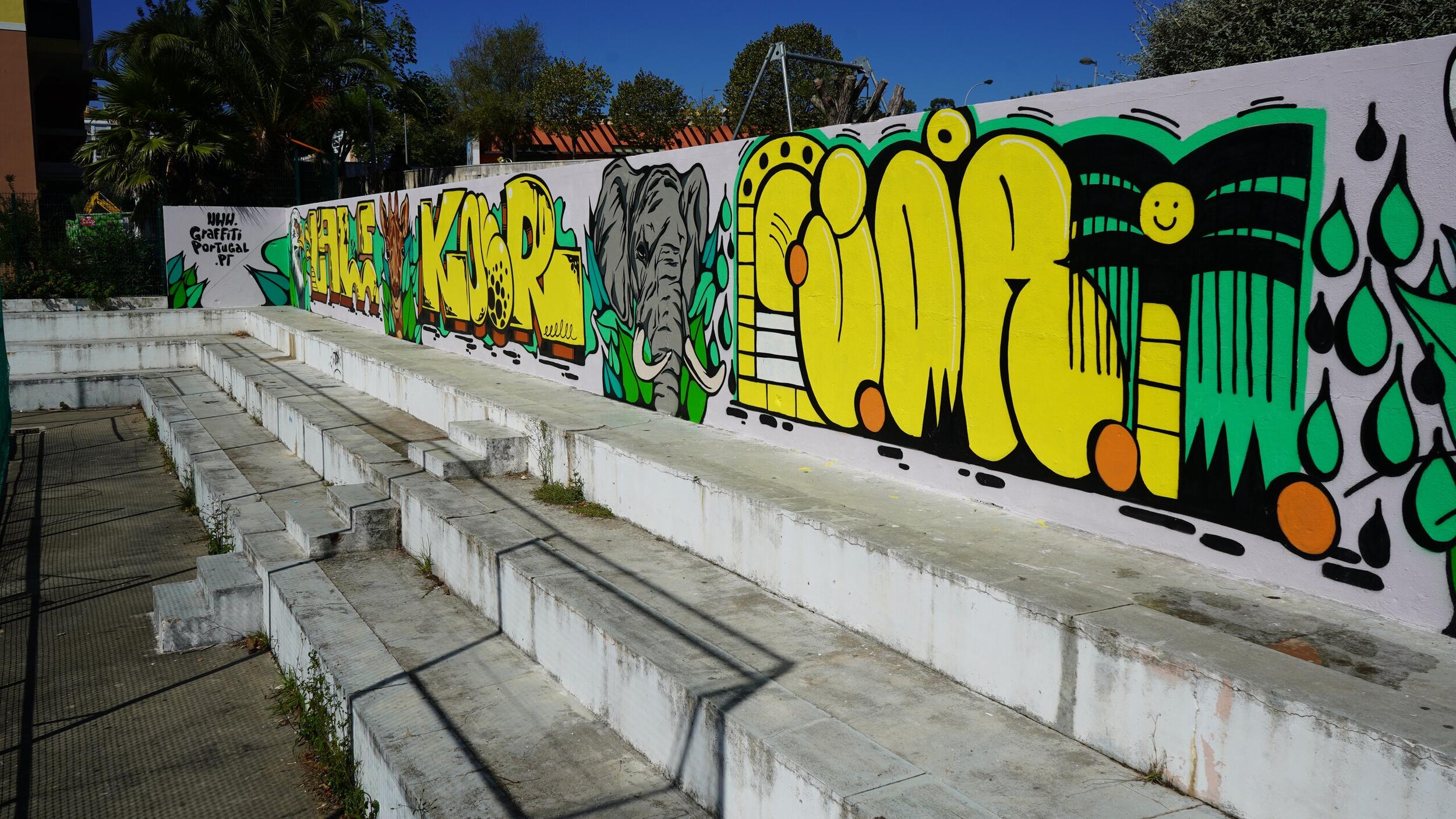 Espaço Urbano | Polidesportivo do Parque 2 de Abril ganha nova cor!