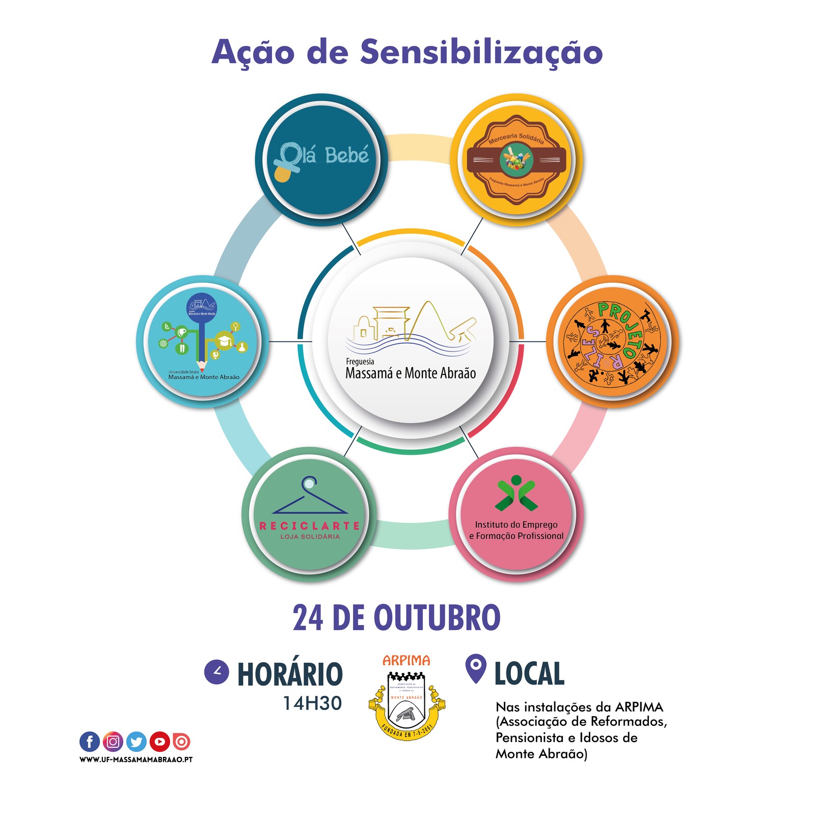 Mês da Idade Maior | Ação de sensibilização sobre as respostas sociais de Massamá e Monte Abraão