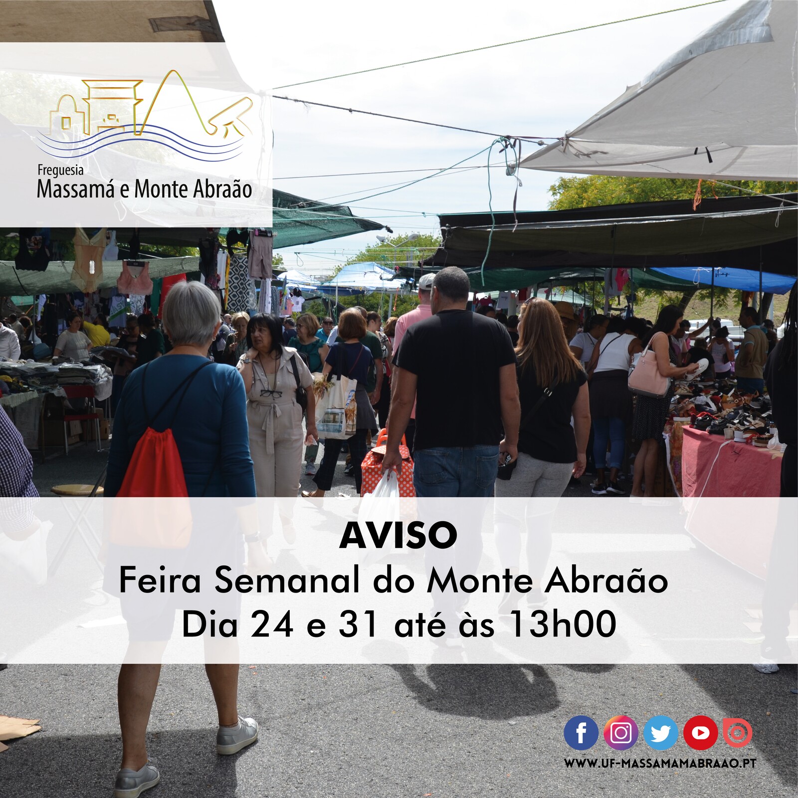 Feira Semanal | Horário 24 e 31 de dezembro