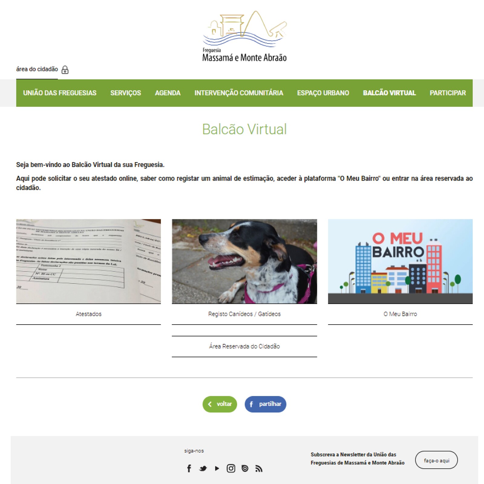 Balcão Virtual | Peça o seu atestado online!