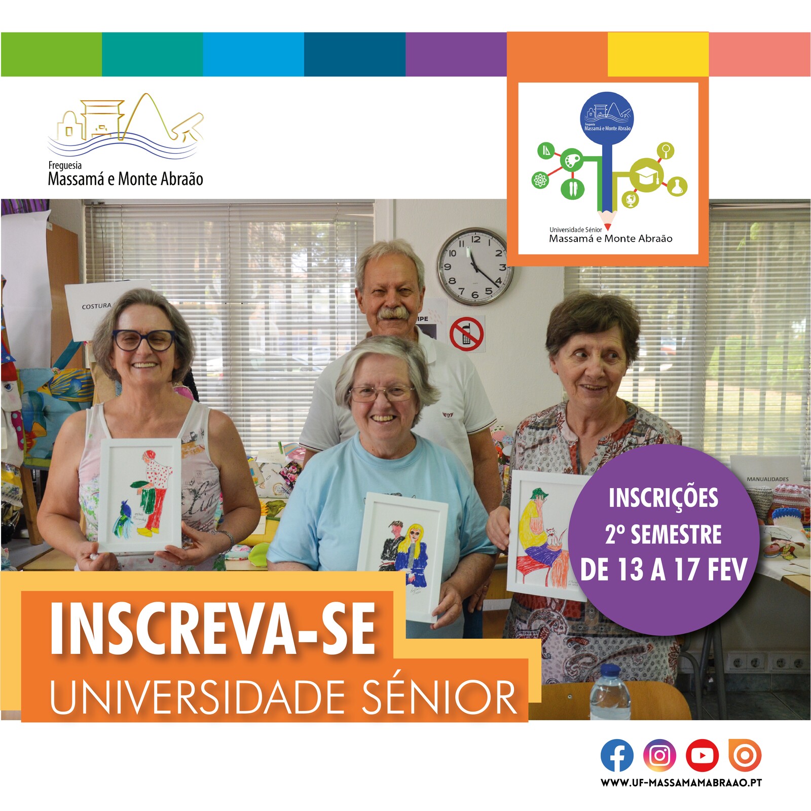 Universidade Sénior de Massamá e Monte Abraão | Inscrições 2ª semestre