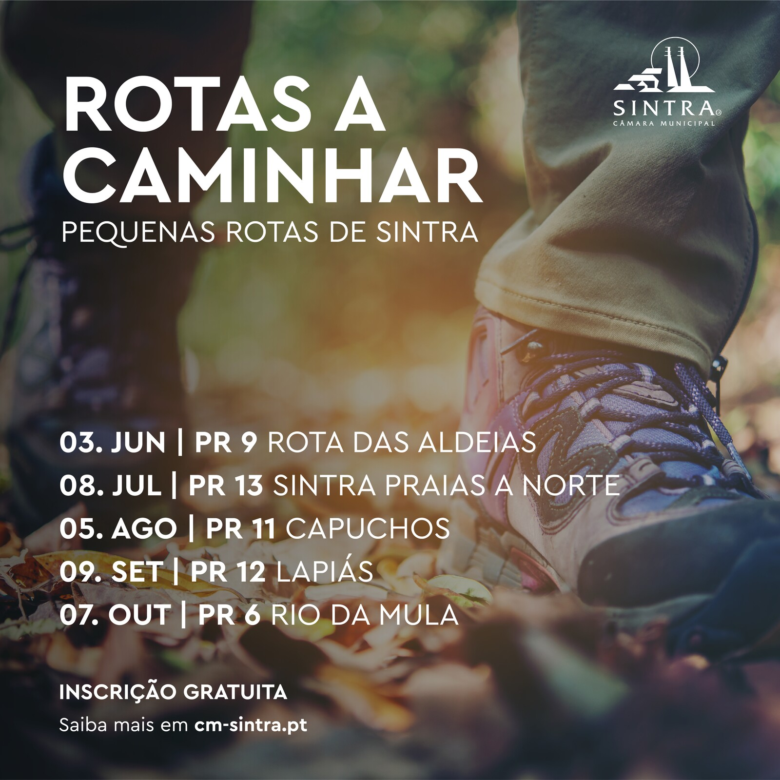 Câmara Municipal de Sintra | Rotas a caminhar inscrições abertas