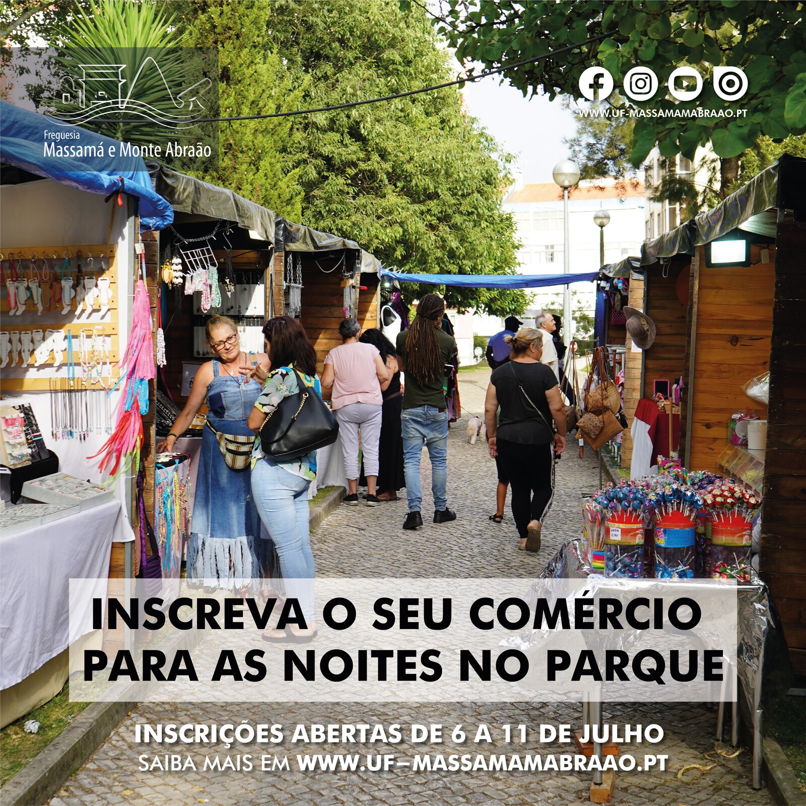 Noites no Parque | Inscreva o seu comércio local